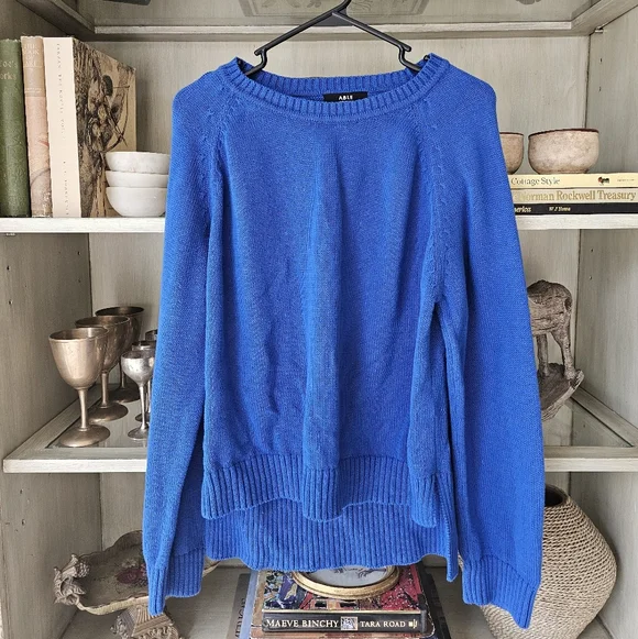 ABLE Fisherman Organic Cotton Knit Pullover Sweater - Picture 2 of 8